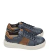 New SNEAKERS   F2043 PIEL AZUL Hombre Sneakers