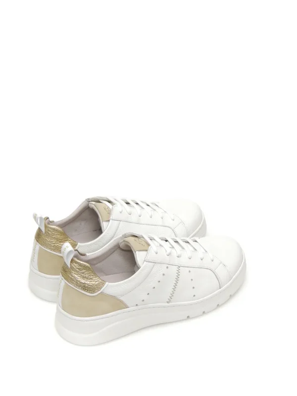 Hot SNEAKERS   F1665 PIEL BLANCO Mujer Mujer