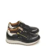 Hot SNEAKERS   680-11 PIEL NEGRO Mujer Sneakers