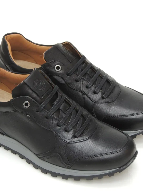 Best SNEAKERS   642-11 PIEL NEGRO Hombre Sneakers