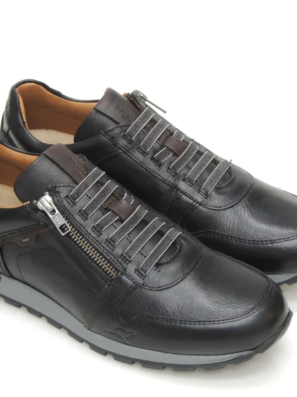 Hot SNEAKERS   636-11 PIEL NEGRO Hombre Sneakers