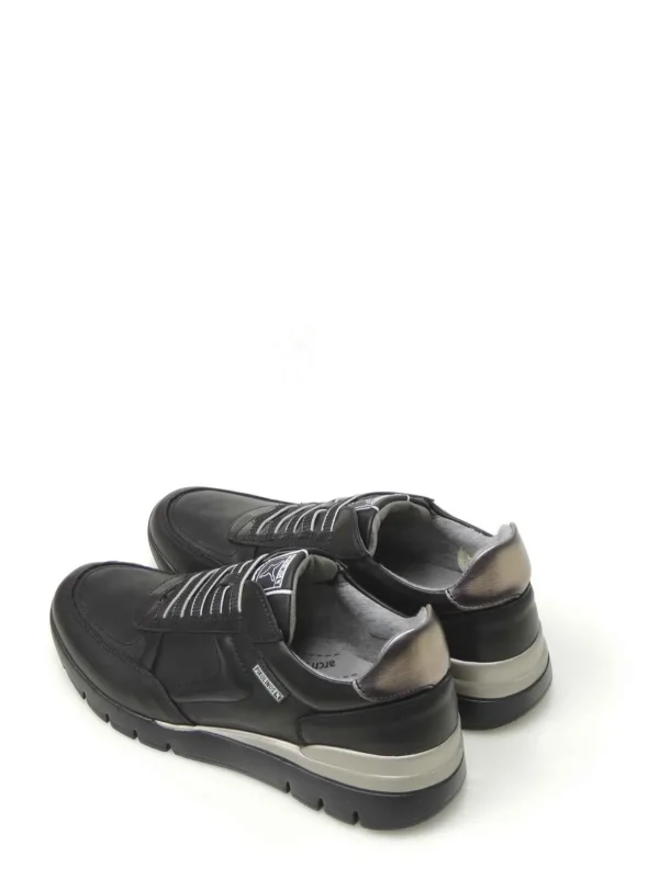 Hot SNEAKERS   W4R-6731 PIEL NEGRO Mujer Sneakers