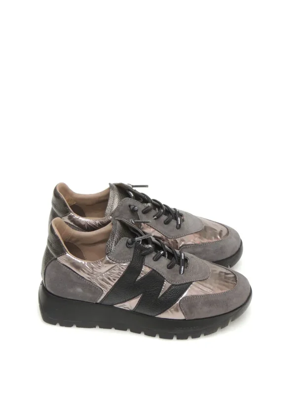 Best SNEAKERS   A-2464 PIEL GRIS Mujer Sneakers