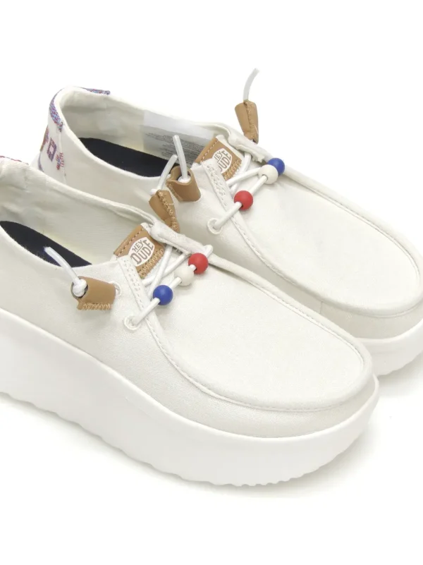 Hot WALLABEE   HD40739 TEXTIL BLANCO Mujer Mujer