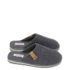 Fashion ZAPATILLAS ESTAR EN CASA 1557-52 TOALLA GRIS Hombre Hombre