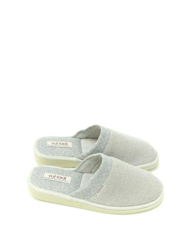 Discount ZAPATILLAS ESTAR EN CASA 7050-52 TOALLA GRIS Mujer Zapatillas