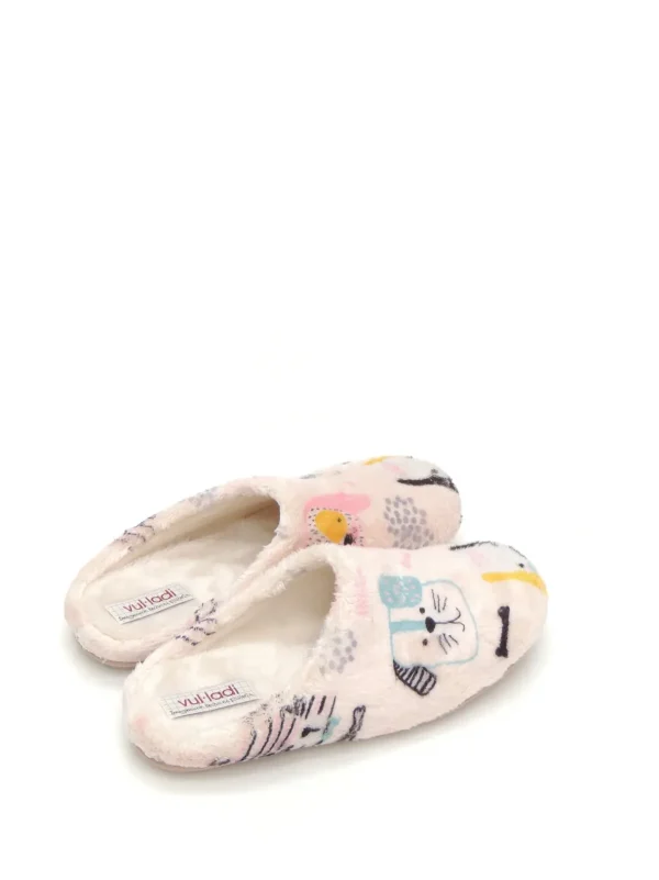 Clearance ZAPATILLAS ESTAR EN CASA 6627-123 TEXTIL ROSA Mujer Zapatillas