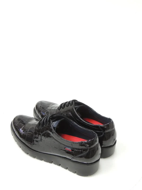 Outlet ZAPATOS DERBY 89844 CHAROL NEGRO Mujer Zapatos