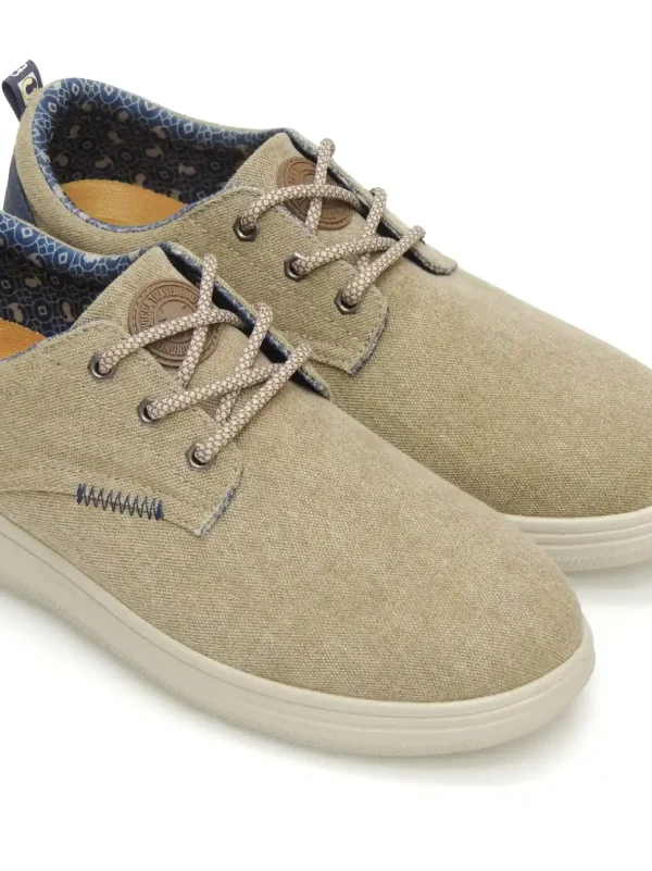 Discount ZAPATOS DERBY T631 LONA BEIGE Hombre Hombre