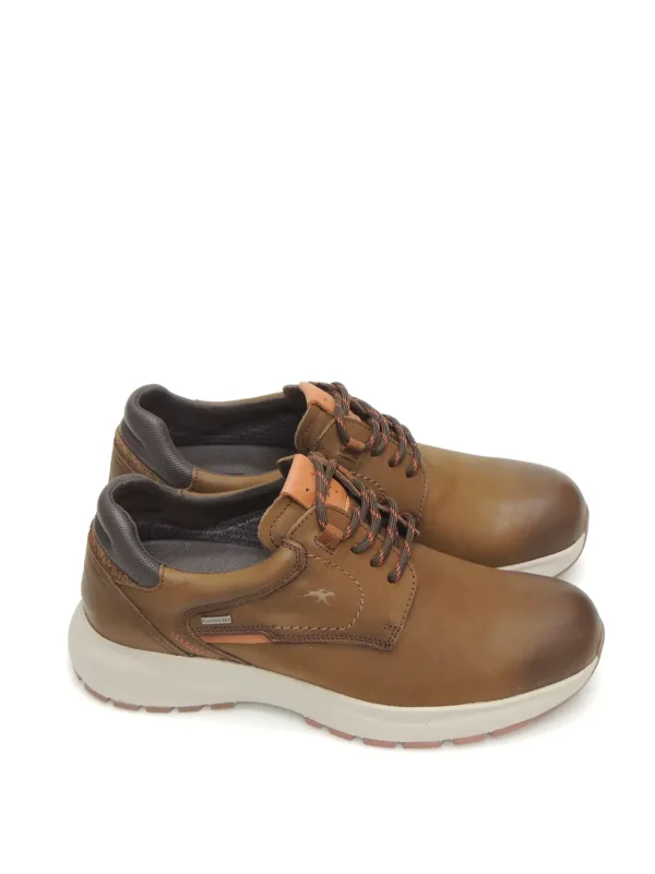 New ZAPATOS DERBY F2067 PIEL MARRON Hombre Zapatos