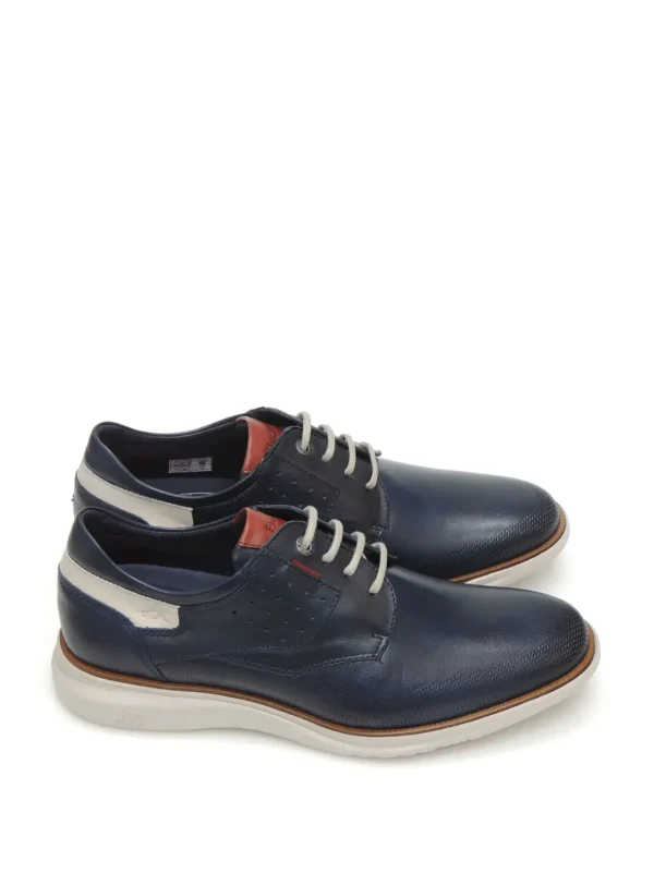 Hot ZAPATOS DERBY F0194 PIEL MARINO Hombre Hombre