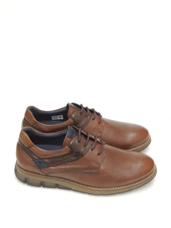 Discount ZAPATOS DERBY F1578 PIEL MARRON Hombre Hombre