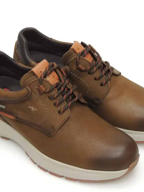 New ZAPATOS DERBY F2067 PIEL MARRON Hombre Zapatos