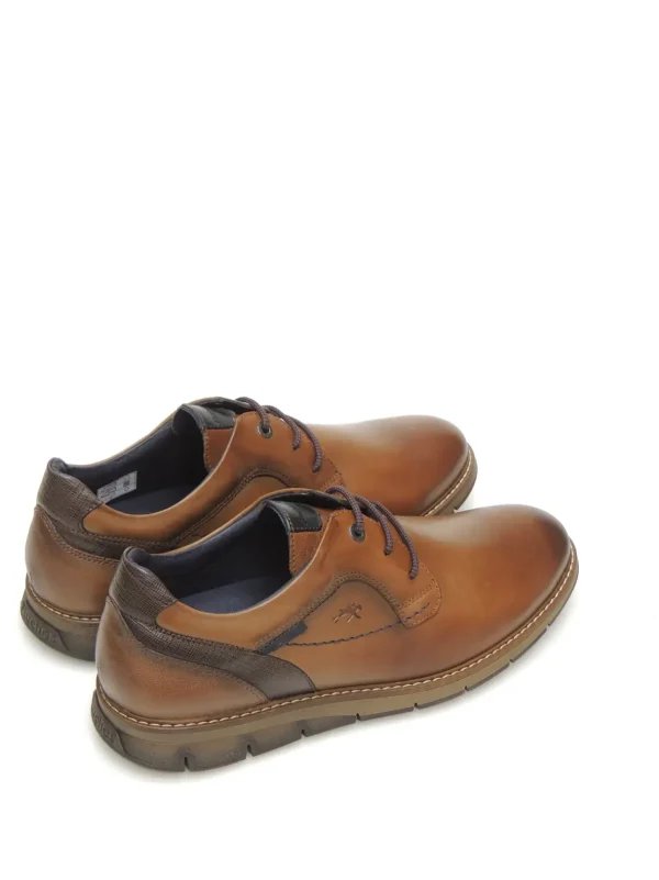 Discount ZAPATOS DERBY F0974 PIEL CAMEL Hombre Zapatos