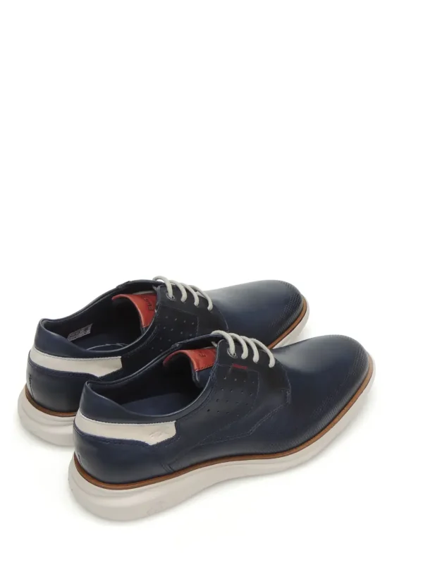 Hot ZAPATOS DERBY F0194 PIEL MARINO Hombre Hombre