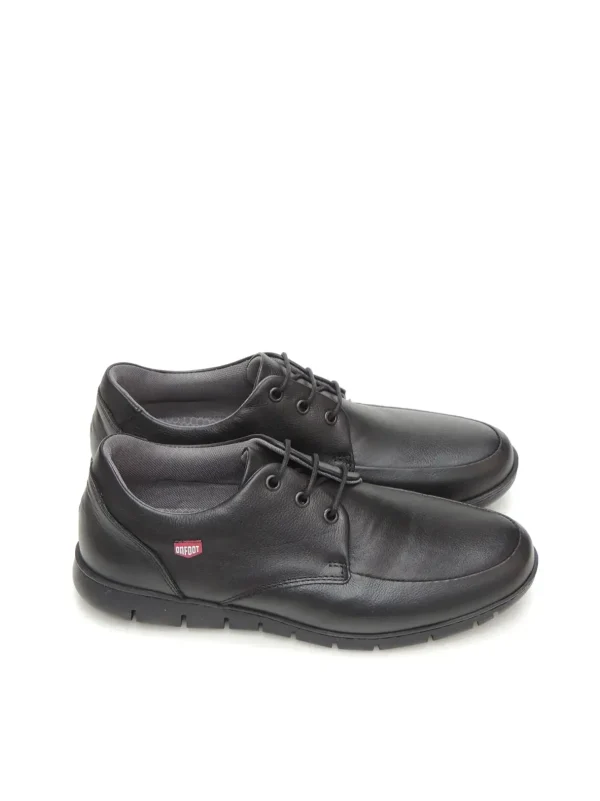 Outlet ZAPATOS DERBY 8901 PIEL NEGRO Hombre Zapatos