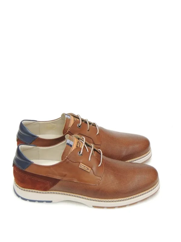 Hot ZAPATOS DERBY M8A-4222C1 PIEL CUERO Hombre Hombre