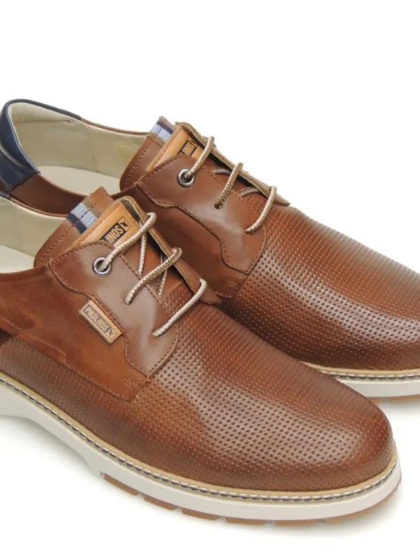 Hot ZAPATOS DERBY M8A-4222C1 PIEL CUERO Hombre Hombre