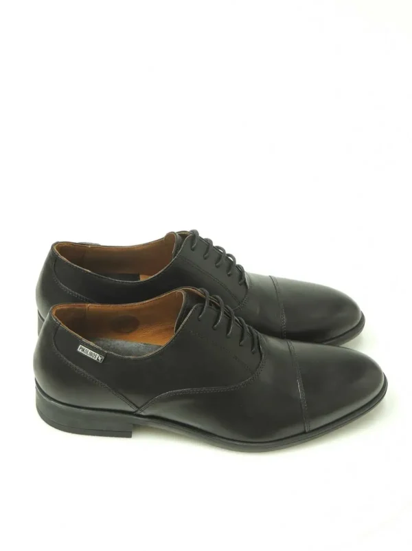 Fashion ZAPATOS OXFORD M7J-4184 PIEL NEGRO Hombre Zapatos