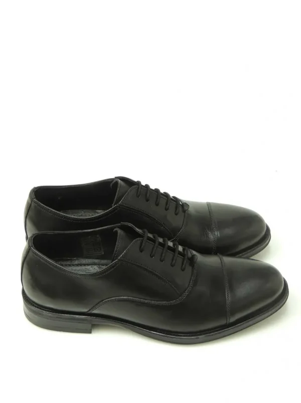 Fashion ZAPATOS OXFORD V-414 PIEL NEGRO Hombre Zapatos