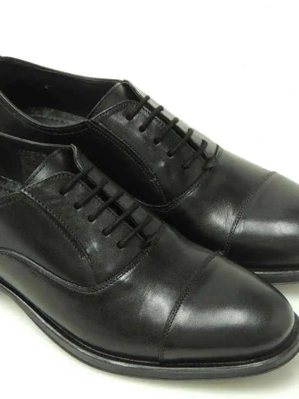 Fashion ZAPATOS OXFORD V-414 PIEL NEGRO Hombre Zapatos