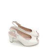 Hot ZAPATOS PEEP TOE D6604 PIEL BLANCO Mujer Mujer