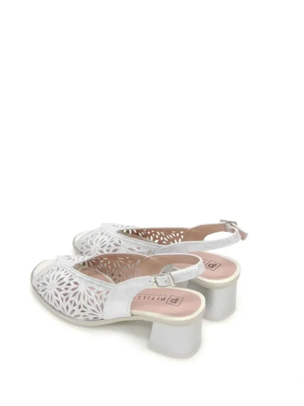 Best ZAPATOS PEEP TOE 5171 PIEL PLATA Mujer Mujer